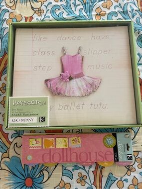 “Hopscotch” Ballet Tutu Girls Scrapbook by K&Company, 8.5” x 8.5”